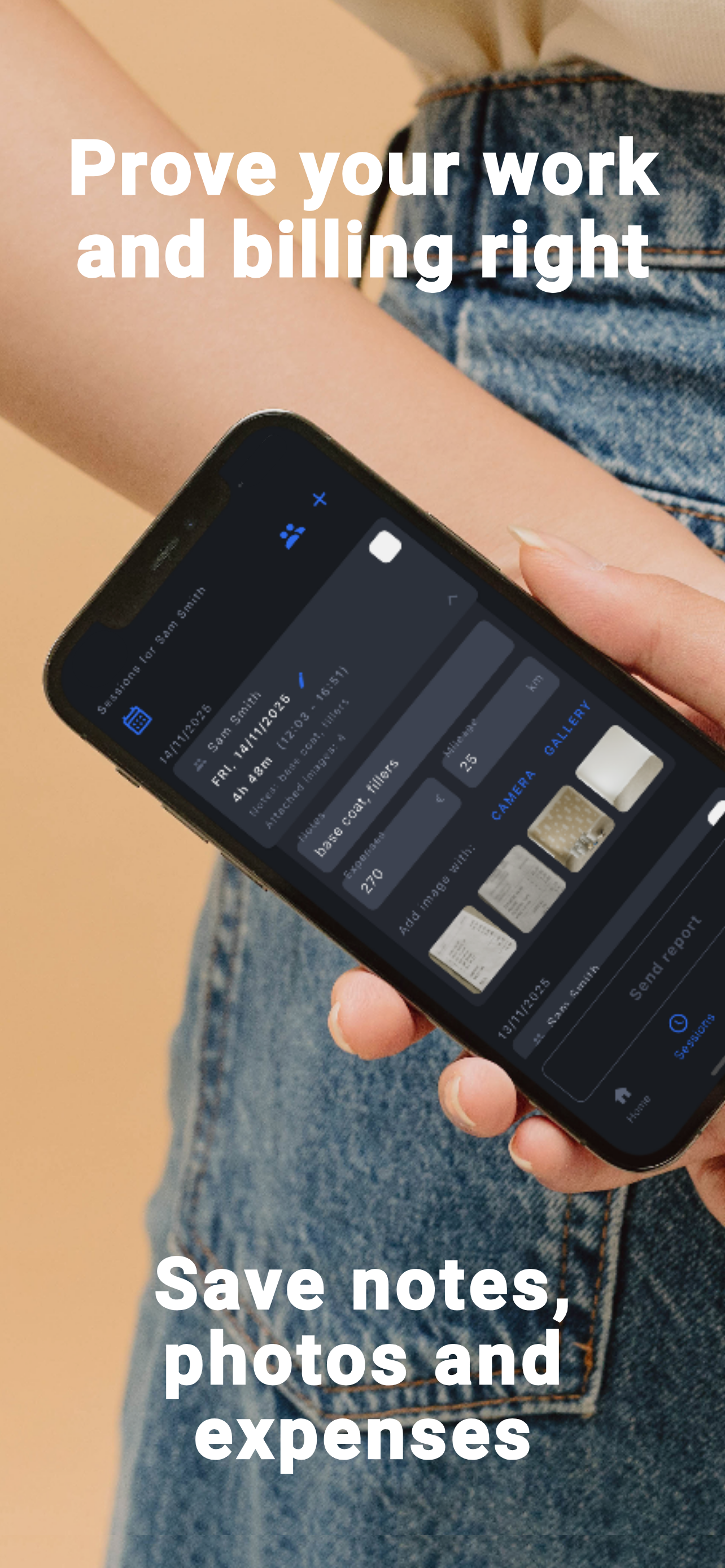 Organize clients and job sites - Aika app